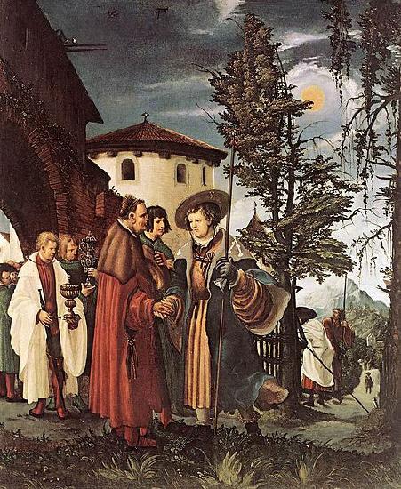 Albrecht Altdorfer St Florian Taking Leave of the Monastery
